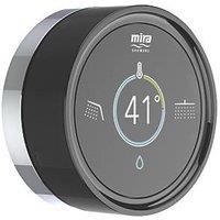 Mira Platinum Remote Dual Outlet Gravity-Pumped Thermostatic Black/Chrome Wireless Digital Shower Valve & Controller With Diverter (384PC)