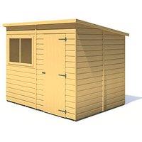 Shire 8' x 6' (Nominal) Pent Shiplap T&G Timber Shed (384TJ)