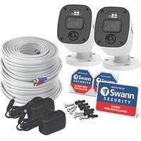 Swann Enforcer SWPRO-1080MQBPK2-EU White Wired 1080p Indoor & Outdoor Bullet Add-On Camera (385PV)