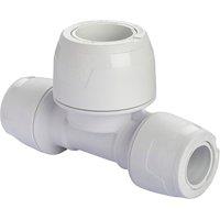 Hep2O Plastic Push-Fit Reducing Keyless Tee 15mm x 15mm x 22mm (385RE)