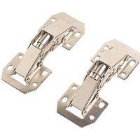 Nickel 90 Easy Mount Hinges 105mm 2 Pack (38662)