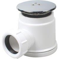 Flomasta Dome Compression Shower Waste White 50mm (387JN)