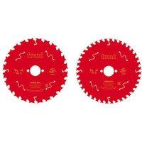 Freud Wood Circular Saw Blades 190mm x 30mm 24/40T 2 Pieces (387KJ)