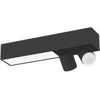 Philips Hue Centris RGB & White LED 2-Spot Ceiling Light Black 11W 1170-1560lm (387RT)