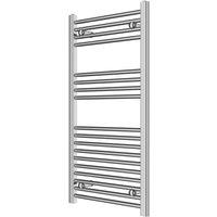 Flomasta 1000mm x 500mm 1020BTU Chrome Flat Towel Radiator (387TF)