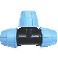 FloPlast 495124 MDPE Compression Equal Tee 20mm (38802)