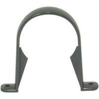 FloPlast Round Rainwater Downpipe Clips Anthracite Grey 68mm 10 Pack (388KJ)
