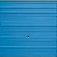 Gliderol Horizontal 7' x 7' Non-Insulated Frameless Steel Up & Over Garage Door Light Blue (388VP)