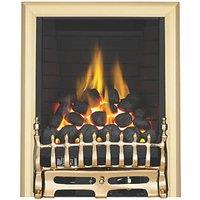 Focal Point Blenheim Brass Rotary Control Inset Gas Full Depth Fire 480mm x 180mm x 585mm (38993)