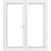 Crystal White Triple-Glazed uPVC French Door Set 2090mm x 1690mm (389JM)