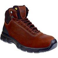 Puma Condor Mid Size 7 Brown Water-Resistant Steel Toe Cap Safety Boots (389JV)