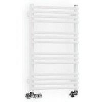 Terma 760mm x 500mm 1405BTU White Curved Designer Towel Radiator (389RH)