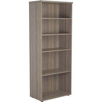 TC Group 4-Shelf Bookcase Grey Oak 800mm x 2000mm (389TT)