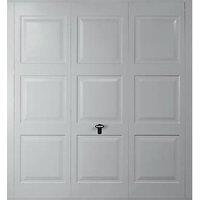 Gliderol Georgian 8' x 6' 6 Non-Insulated Frameless Steel Up & Over Garage Door Light Grey (389VP)