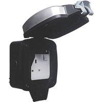 British General IP66 13A 1-Gang SP Weatherproof Outdoor Switched Socket (389XH)