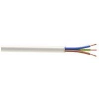 Time 3093Y White 3-Core 1.5mm Flexible Cable 50m Drum (39056)
