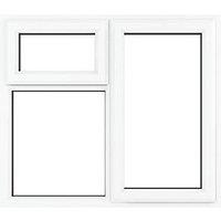 Crystal Right-Hand & Top Opening Clear Triple-Glazed Casement White uPVC Window 905mm x 965mm (391JM)