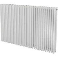 Ximax Aurora Duplex 600mm x 960mm 4642BTU White Horizontal Designer Radiator (392GL)