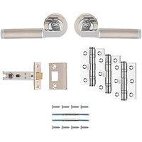 Carlisle Brass Belas Door Handle Pair Satin Nickel (392JA)