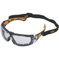 Site Clear Lens Safety Specs with Band (392KY)
