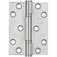 Smith & Locke Satin Stainless Steel Grade 13 Fire Rated Thrust Hinges 102mm x 76mm 2 Pack (3933J)