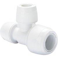 Hep2O Plastic Push-Fit Reducing Keyless Tee 22mm x 15mm x 15mm (393RE)