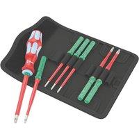 Wera Kraftform Kompakt Extra Slim 1 Tool Finder VDE Interchangeable Insulated Screwdriver Set 8 Pieces (393VM)