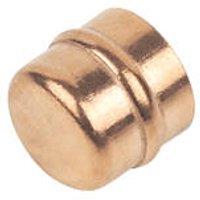 Flomasta Copper Solder Ring Stop Ends 15mm 2 Pack (39404)