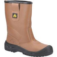 Amblers FS142 Size 5 Tan Water-Resistant Steel Toe Cap Safety Rigger Boots (394JV)