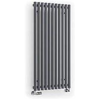 Terma Rolo Room 1200mm x 590mm 3028BTU Dark Grey Vertical Designer Radiator (394RH)