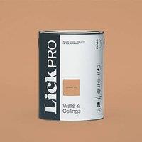 LickPro Max+ 5Ltr Orange 03 Eggshell Emulsion Paint (395JY)