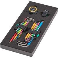 Wera 9740 Hex-Plus & Torx (1) Foam Insert Metric & TX L-Key Set 20 Pcs (395XX)
