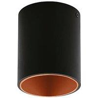 Eglo Polasso LED Ceiling Light Black/Copper 3.3W 340lm (396PL)