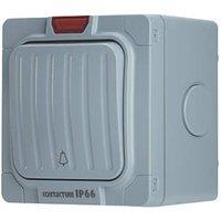 Contactum IP66 20A 1-Gang 1-Way Weatherproof Outdoor Retractive Bell Switch (396RP)