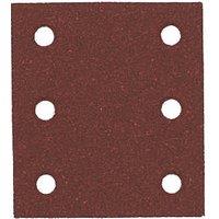 Flexovit A203F 60/80/120 Grit 6-Hole Punched Multi-Material Sanding Sheets 114mm x 102mm 6 Pack (396RT)