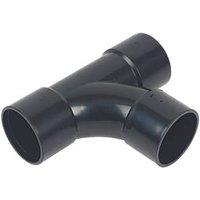 FloPlast Solvent Weld Tees Black 32mm 3 Pack (39774)