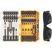 DeWalt Flextorq 6.35mm Hex Shank Mixed Screwdriver Bit Set & Safety Glasses 38 Pieces (397HA)