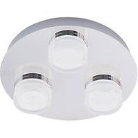 Spa Amalfi LED Flush-Fitting Ceiling Light Chrome 15W 950lm (397RV)
