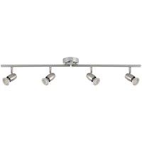 Saxby Palermo Bar 4-Light Spotlight Brushed Chrome-Effect (397VX)