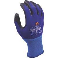 MCR Safety Contour Air General Handling Gloves Blue/Black X Large 1 Pair (397YM)