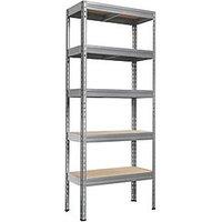 5-Tier Metal Garage Shelving Unit 750mm x 350mm x 1800mm (398PH)