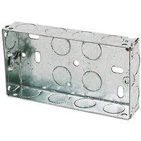 Appleby 2-Gang Galvanised Steel Knockout Box 25mm (39957)
