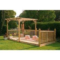 Forest Ultima 16' x 8' (Nominal) Flat Pergola & Patio Deck Kit (39993)