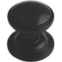 Fab & Fix Decorative Round Door Knob Black 75mm (3999P)