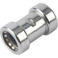 Tectite Sprint Chrome-Plated Copper Push-Fit Equal Coupler 15mm (399FJ)