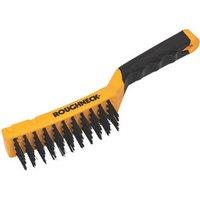 Roughneck Soft-Grip Carbon Steel Wire Brush (399JF)