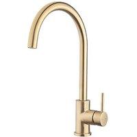 Swirl Elbe Tap Brushed Brass (400FT)