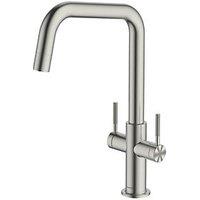 Clearwater Topaz U-Spout Monobloc Mixer Tap Brushed Nickel PVD (401FJ)