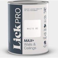 LickPro Max+ 1Ltr White 02 Matt Emulsion Paint (401TM)