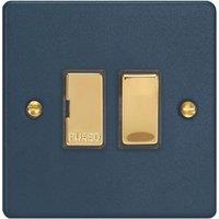Varilight 13A Switched Fused Spur Midnight Blue with Colour-Matched Inserts (401YT)